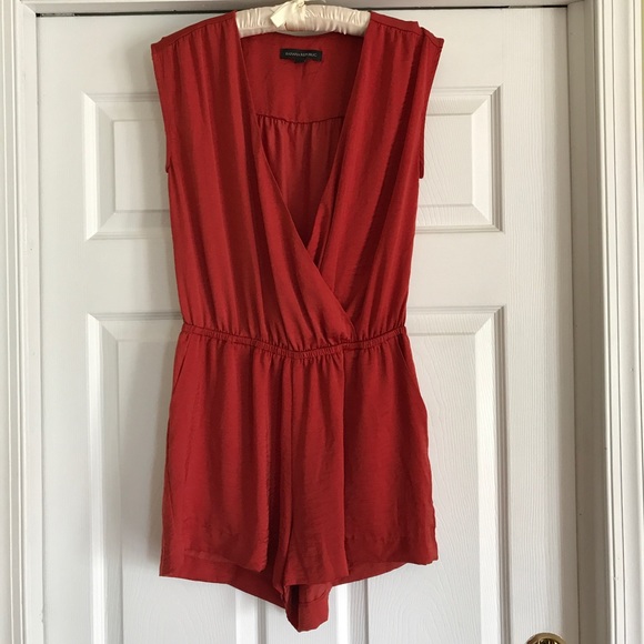 COPY - Banana Republic Silky Surplice Front Rompe… - Picture 1 of 7